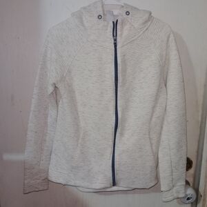 Te Verde White Hooded Jacket Size Medium